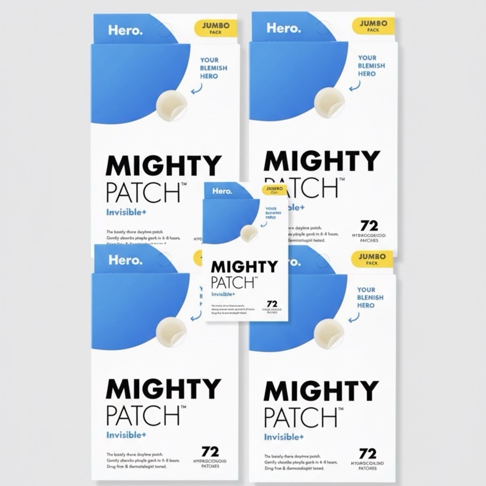 NIB lot of 5 boxes Hero Cosmetics Mighty Patch Invisible+ Daytime Acne Patches